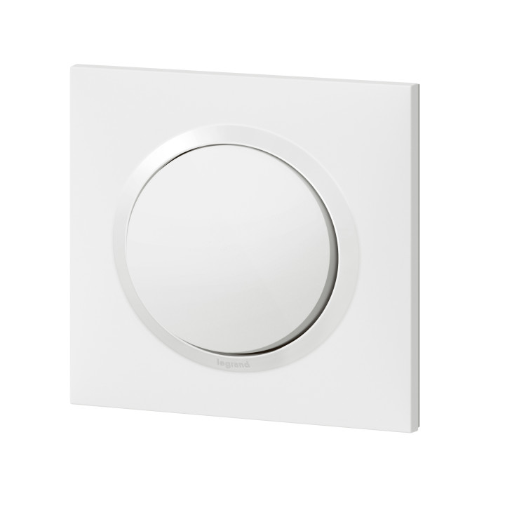 Legrand - Dooxie - Interrupteur ou va-et-vient avec plaque - Réf : 600001+600801