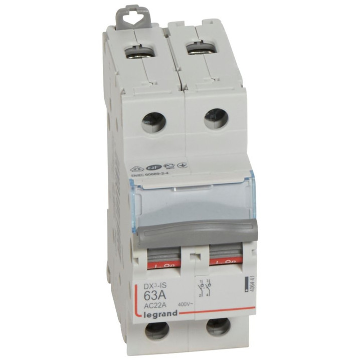 Legrand - Inverseur de sources manuel Mono 2P 63A complet - 406314+406441x2
