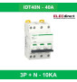 Schneider - Acti9 iDT40N - disjoncteur modulaire - 3P+N C 40A 6000A - 10kA - Réf : A9P24740