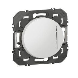 Legrand - Interrupteur ou va-et-vient avec voyant témoin Dooxie - 10AX - 250V~ - finition Blanc - Réf : 600009