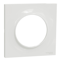 Schneider - Odace - Styl - Plaque 1 Poste - Blanc - Réf : S520702