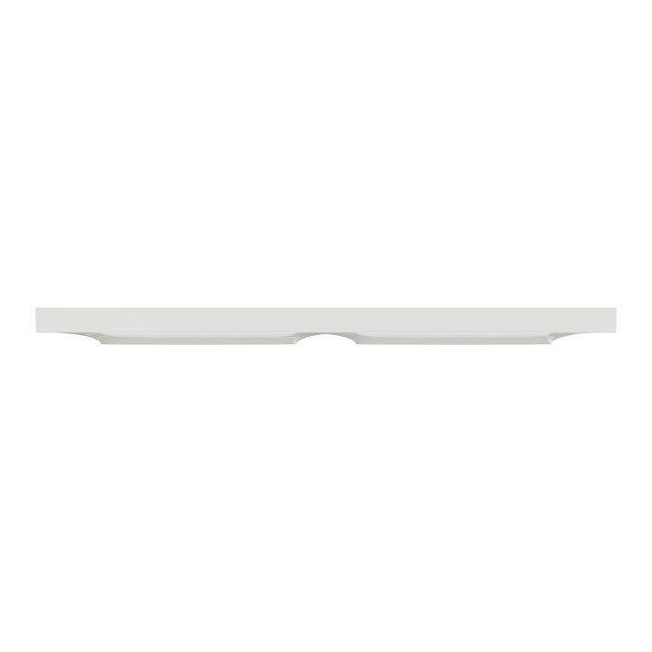 Schneider - Odace - Styl - Plaque 2 postes - entraxe 71 mm - Blanc - Réf : S520704