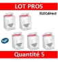 Legrand - Détecteur de mouvement PIR 140° portée 8m IP41 - Mural - Blanc - saillie - 048945x5