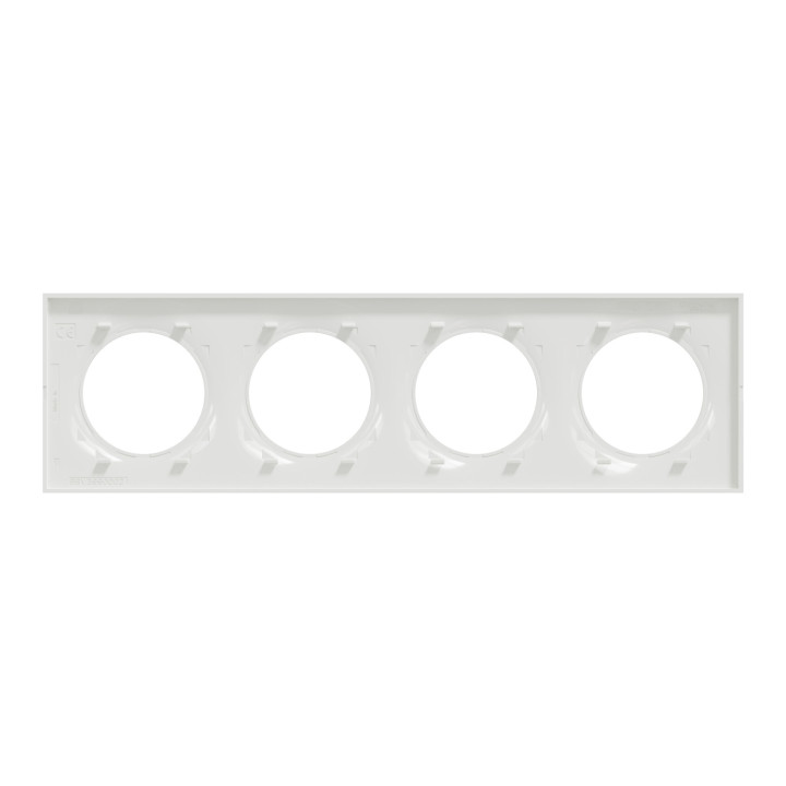 Schneider Odace - Plaque de Finition 4 Postes - Entraxe 71 mm - Hor/vert - Réf.: S520708