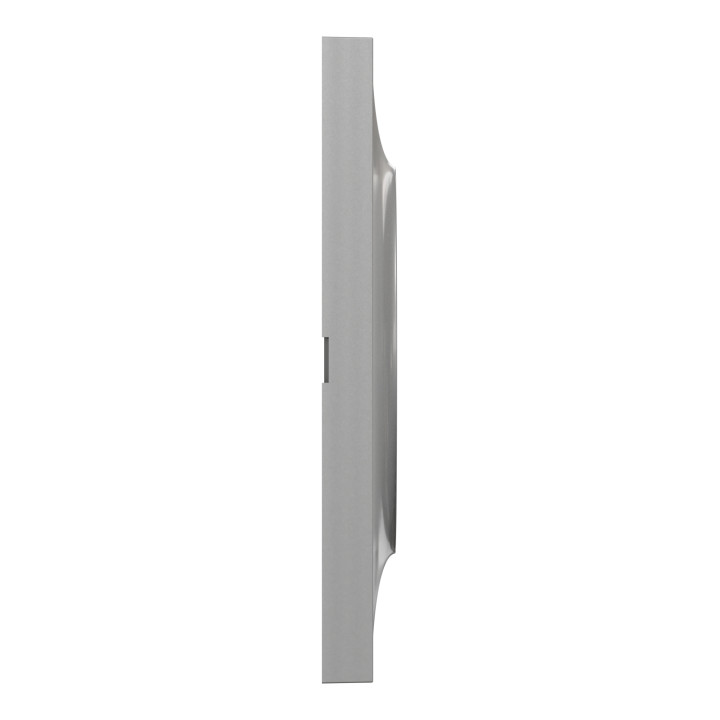 Schneider - Odace - Styl - Plaque 3 postes - Entraxe 71mm - Aluminium - Réf : S520706E