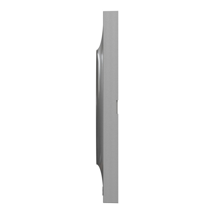 Schneider - Odace - Styl - Plaque 3 postes - Entraxe 71mm - Aluminium - Réf : S520706E