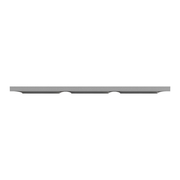 Schneider - Odace - Styl - Plaque 3 postes - Entraxe 71mm - Aluminium - Réf : S520706E
