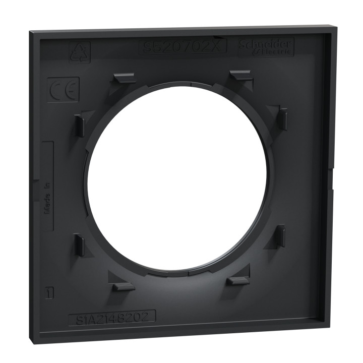 Schneider Odace - Plaque 1 poste - ANTHRACITE Styl - Réf.: S540702