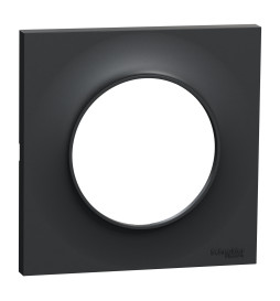 Schneider - Odace - Styl - Plaque 1 poste - Anthracite - Réf : S540702
