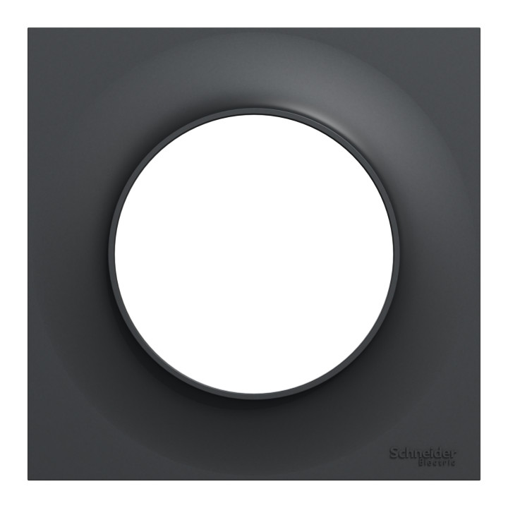 Schneider Odace - Plaque 1 poste - ANTHRACITE Styl - Réf.: S540702