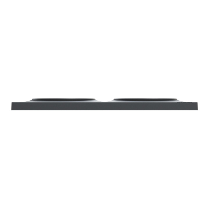 Schneider - Odace - Styl - Plaque 2 postes - entraxe 71 mm  - Anthracite - Réf : S540704