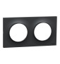 Schneider - Odace - Styl - Plaque 2 postes - entraxe 71 mm  - Anthracite - Réf : S540704