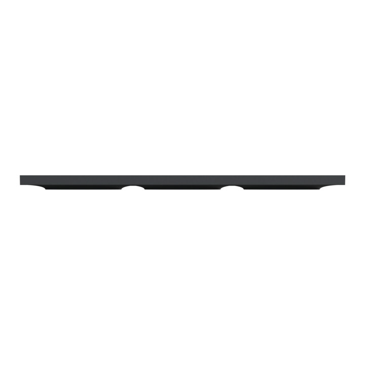 Schneider - Odace - Styl - Plaque 3 postes - entraxe 71 mm - Anthracite - Réf : S540706
