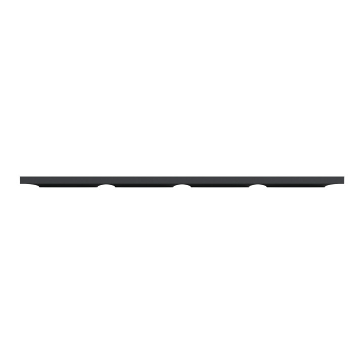 Schneider - Odace - Styl - Plaque 4 postes - entraxe 71 mm - Anthracite - Réf : S540708