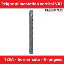 Legrand - Peignes verticaux VX³ auto - 125 A - pour coffrets 6 rangées - Réf.: 405036