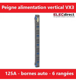 Legrand - Peignes verticaux VX³ auto - 125 A - pour coffrets 6 rangées - Réf : 405036