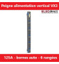 Legrand - Peignes verticaux VX³ auto - 125 A - pour coffrets 6 rangées - Réf : 405036