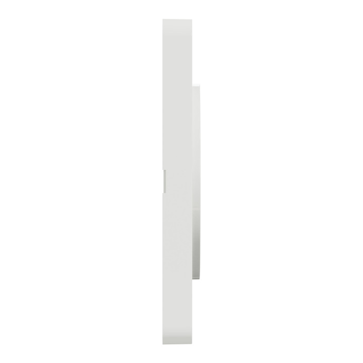Schneider - Odace - Touch - Plaque 1 poste - ALU brossé avec liseré blanc - Réf : S520802J