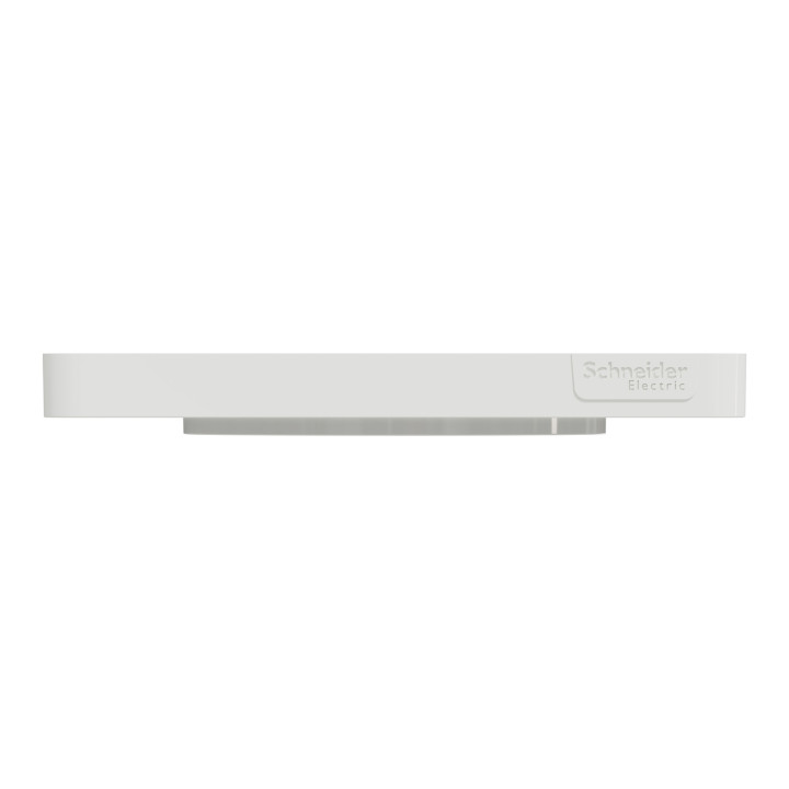 Schneider - Odace - Touch - Plaque 1 poste - ALU brossé avec liseré blanc - Réf : S520802J