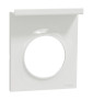 Schneider - Odace - Styl Pratic - Plaque 1 poste - support téléphone - Blanc - Réf : S520712