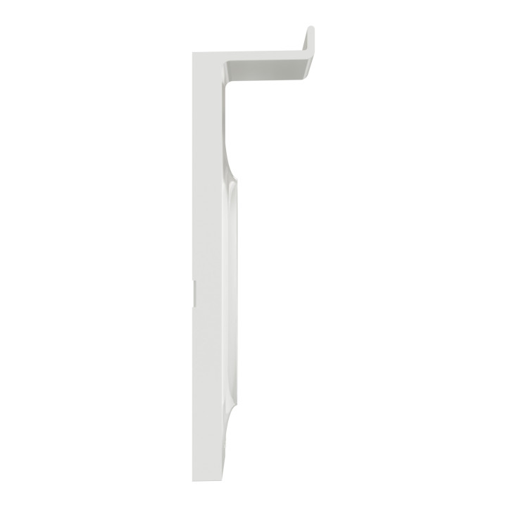 Schneider - Odace - Styl Pratic - Plaque 1 poste - support téléphone - Blanc - Réf : S520712