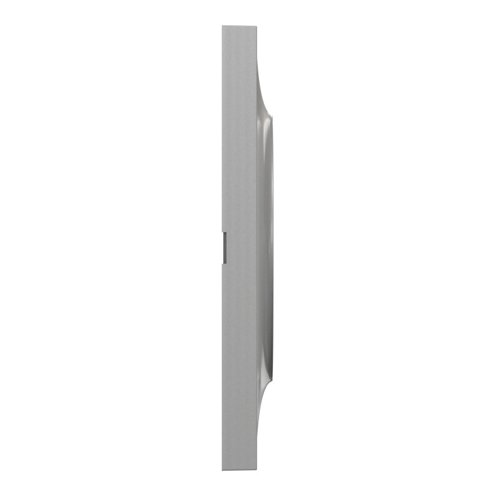 Schneider - Odace - Styl - Plaque 2 postes - entraxe 71mm - Aluminium - Réf : S520704E