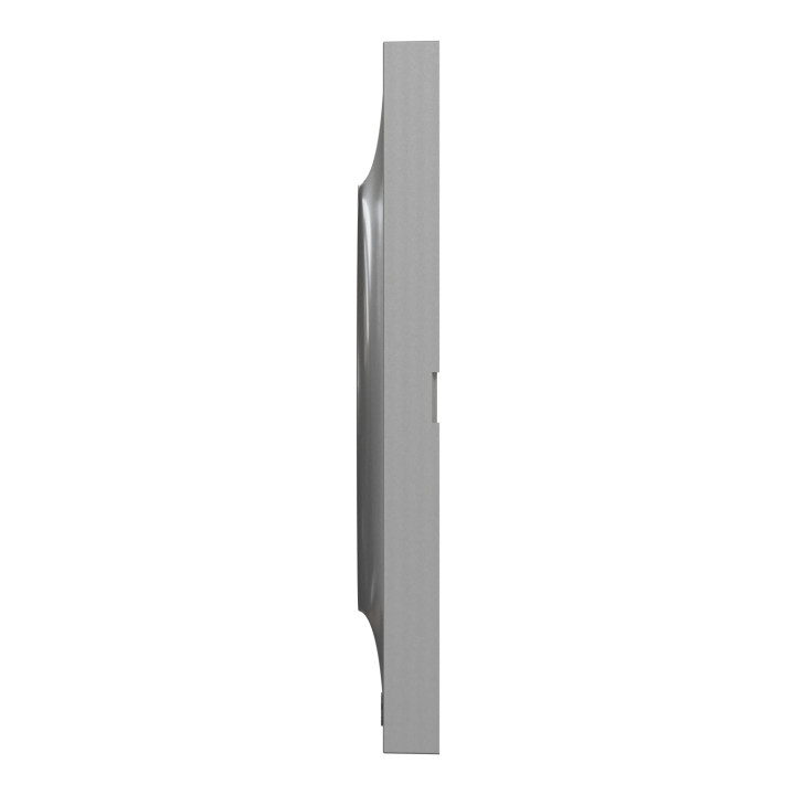 Schneider - Odace - Styl - Plaque 2 postes - entraxe 71mm - Aluminium - Réf : S520704E