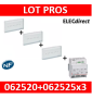Legrand - BAES d'évacuation ECO1 standard à LEDs 45lm-1h plastique IP43-IK07 SATI Autodiag + télécommande - 062525x3+062520