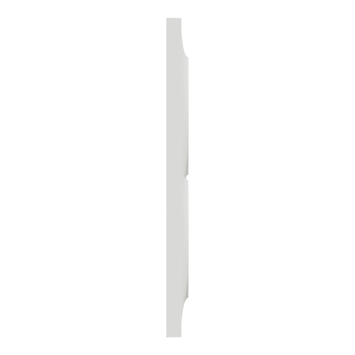 Schneider - Odace - Styl - Plaque 2 postes - entraxe 57 mm - Blanc - Réf : S520714