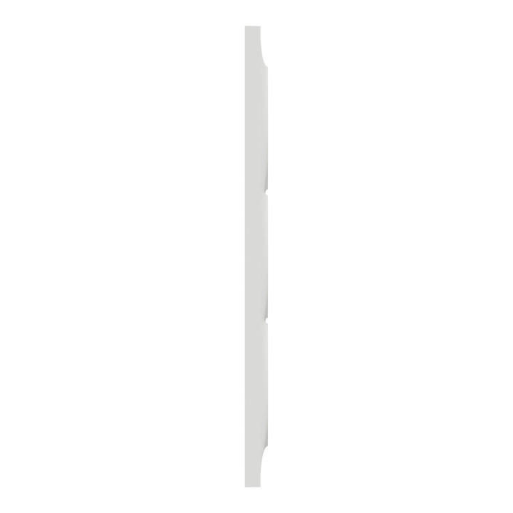Schneider - Odace - Styl - Plaque 3 postes - entraxe 57 mm - Blanc - Réf : S520716