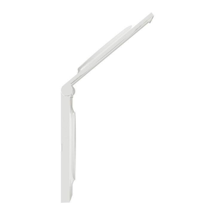 Schneider - Odace - Styl Pratic - Plaque 1 poste - Cache intégré - Blanc - Réf : S520752