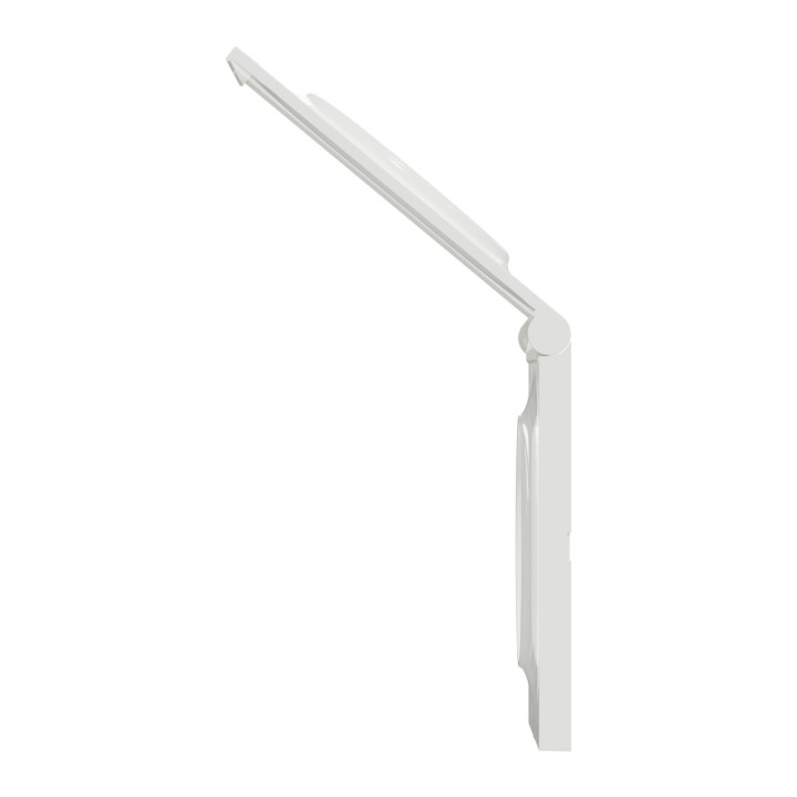 Schneider - Odace - Styl Pratic - Plaque 1 poste - Cache intégré - Blanc - Réf : S520752