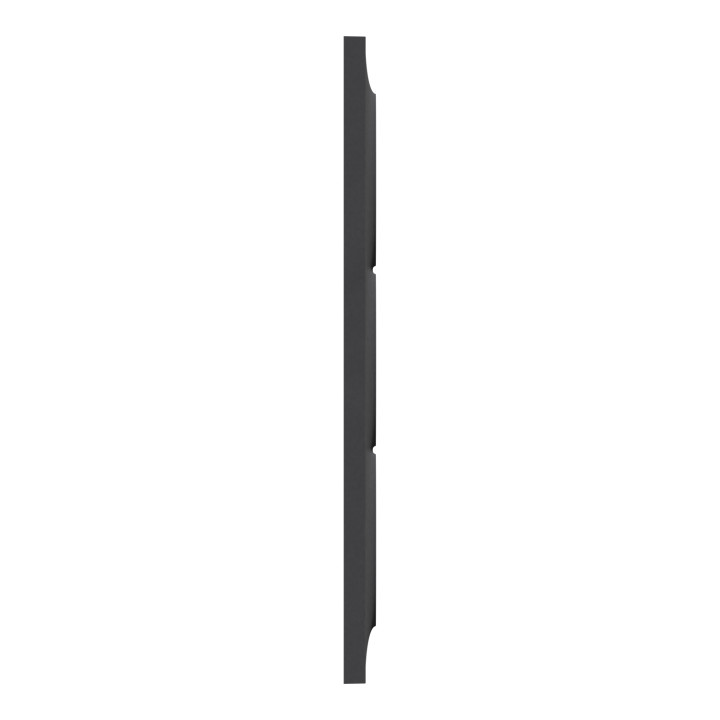 Schneider - Odace - Styl - Plaque 3 postes - entraxe 57 mm - Anthracite - Réf : S540716