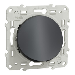 Schneider - Odace - Sortie de câble - Fixation VIS - anthracite - Réf : S540662