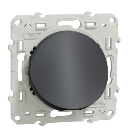 Schneider - Odace - Sortie de câble - Fixation VIS - anthracite - Réf : S540662