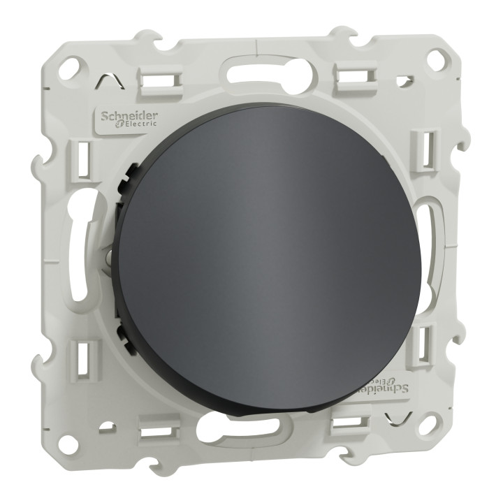 Schneider - Odace - Sortie de câble - Fixation VIS - anthracite - Réf : S540662
