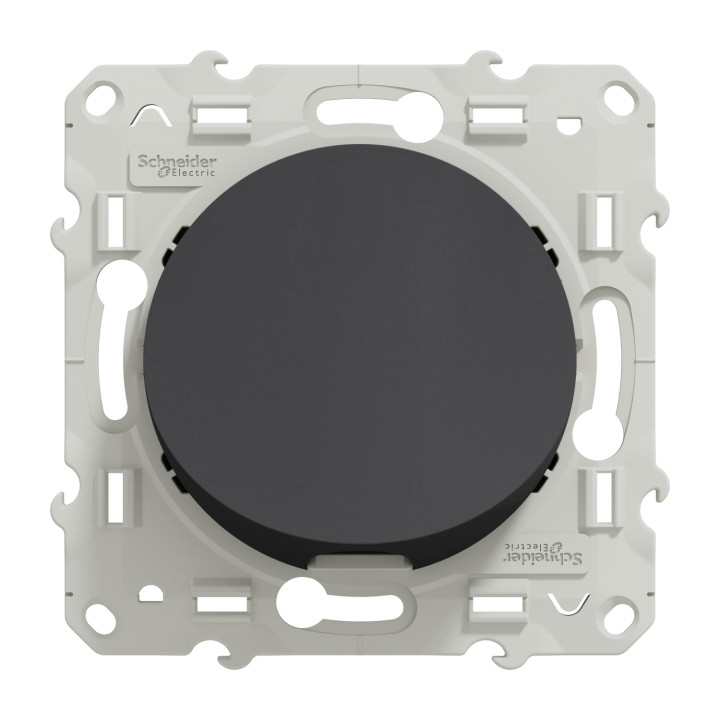 Schneider - Odace - Sortie de câble - Fixation VIS - anthracite - Réf : S540662