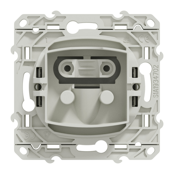 Schneider - Odace - Sortie de câble - Fixation VIS - blanc - Réf : S520662