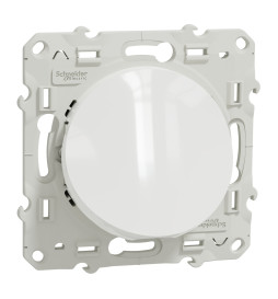 Schneider - Odace - Sortie de câble - Fixation VIS - blanc - Réf : S520662