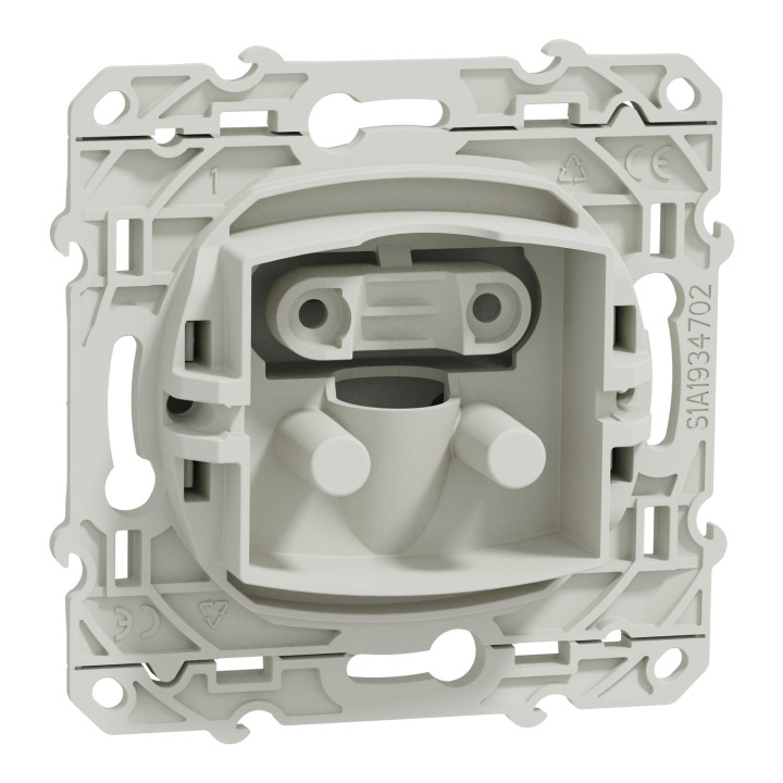 Schneider - Odace - Sortie de câble - Fixation VIS - blanc - Réf : S520662