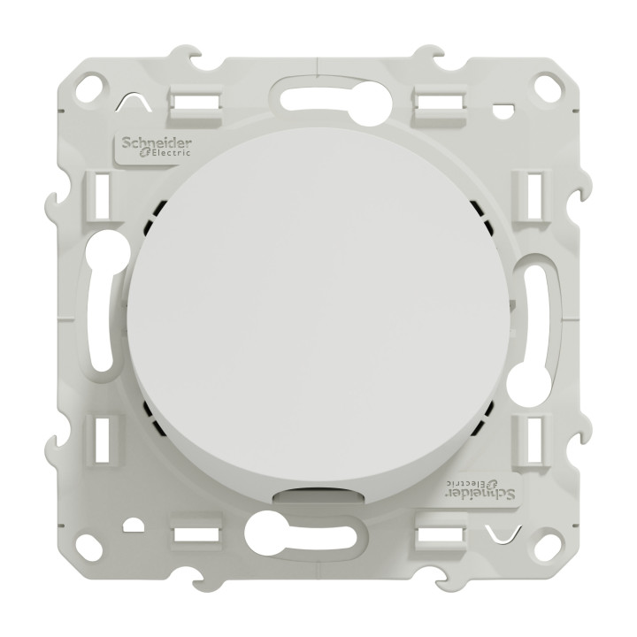 Schneider - Odace - Sortie de câble - Fixation VIS - blanc - Réf : S520662
