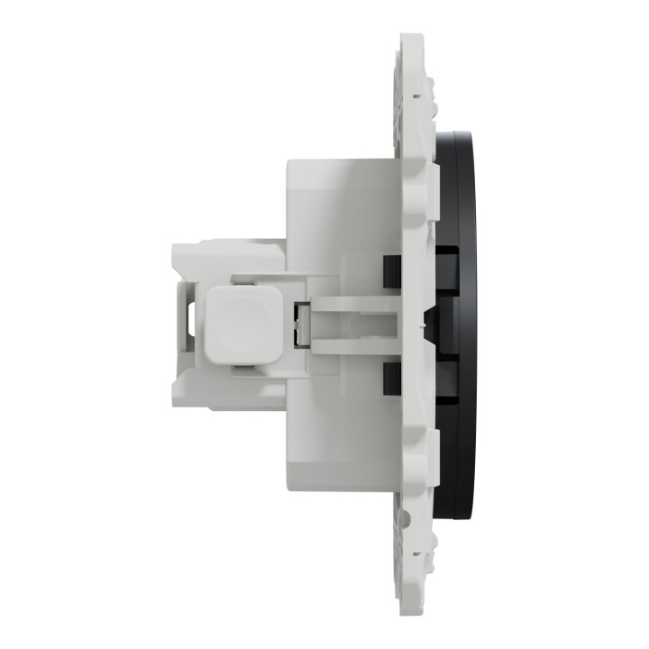 Schneider - Odace - Prise de courant Rénovation - Anthracite - 2P+T - 16A - 250V - Réf : S540049