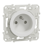 Schneider - Odace - Prise de courant - connexion à VIS - Blanc - 2P+T 16A - 250V - Réf : S520039