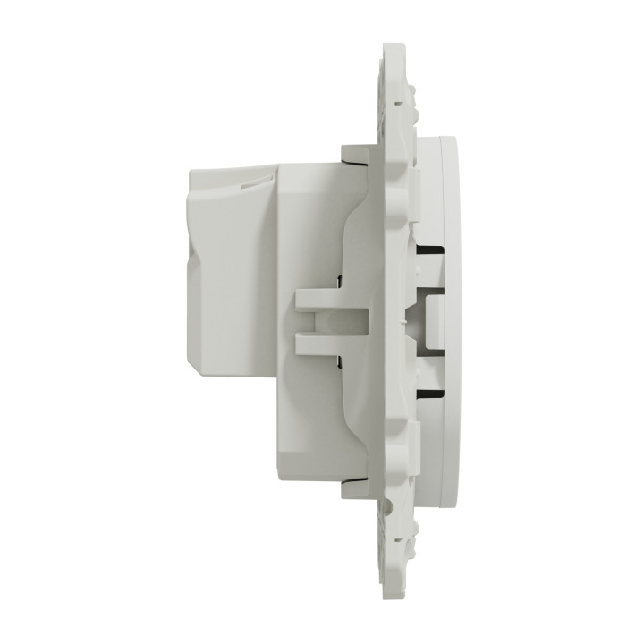 Schneider - Odace - Prise de courant - connexion à VIS - Blanc - 2P+T 16A - 250V - Réf : S520039
