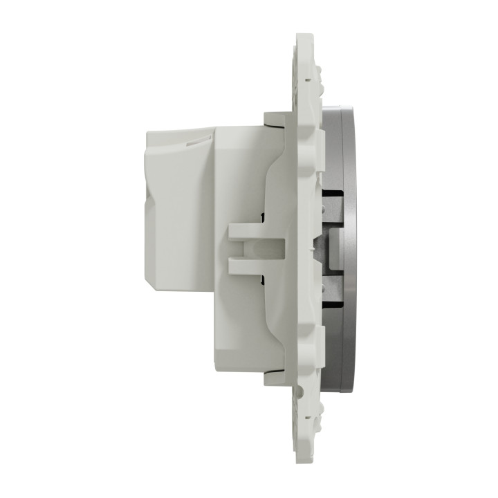 Schneider - Odace - Prise de courant - connexion à VIS - Aluminium - 2P+T 16A - 250V - Réf : S530039