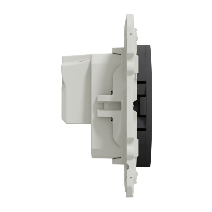 Schneider - Odace - Prise de courant - connexion à VIS - Anthracite - 2P+T 16A - 250V - Réf : S540039