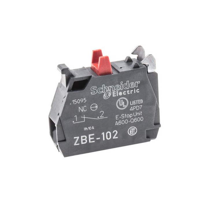 Harmony bloc contact pour bouton - ZBE Ø22 - 1O - ZBE102