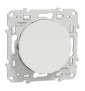 Schneider - Odace - Bouton poussoir - Blanc - 10A - 250V - Bornes auto - Réf : S520206