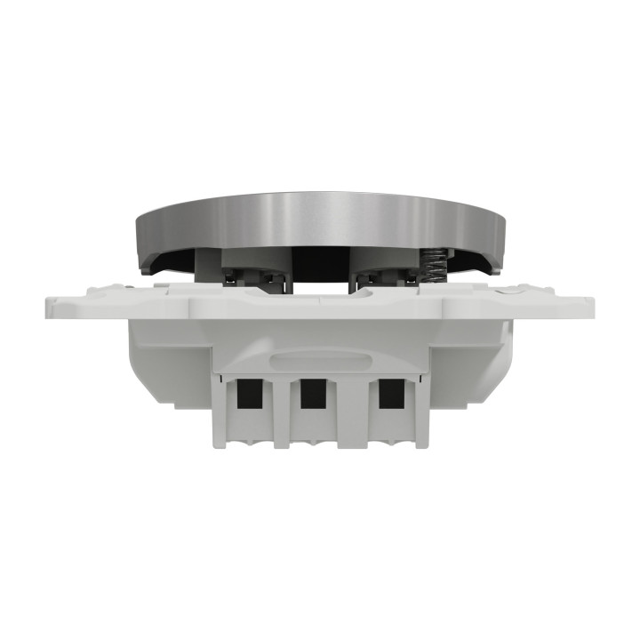 Schneider - Odace - Bouton poussoir - Aluminium - 10A - 250V - Bornes auto - Réf : S530206