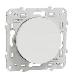 Schneider - Odace - Interrupteur va et vient - Blanc - 10A - 250V - Bornes auto - Réf : S520204